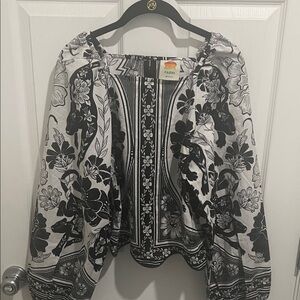 FARM Rio Monochrome Floral Top and skirt